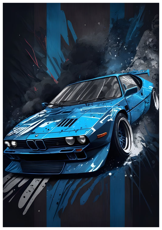 Blue Bmw M1 PC37